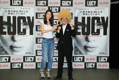 映画 Lucy ルーシー ユッキーナもビックリ サプライズ登場 具志堅が Gucy に覚醒 公開記念イベントレポート 東宝東和株式会社 オフィシャルサイト